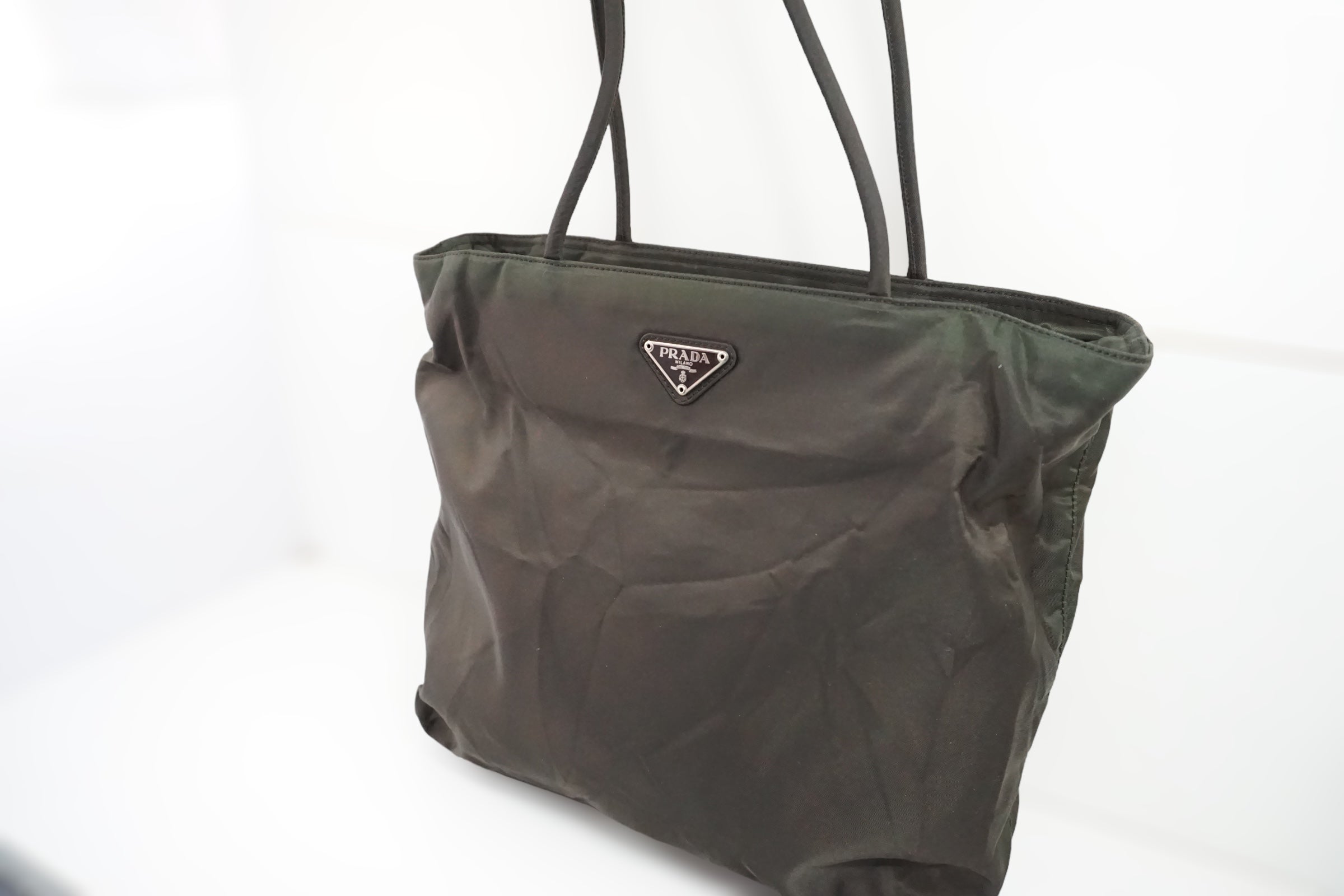 Prada Army Green Shoulder Bag