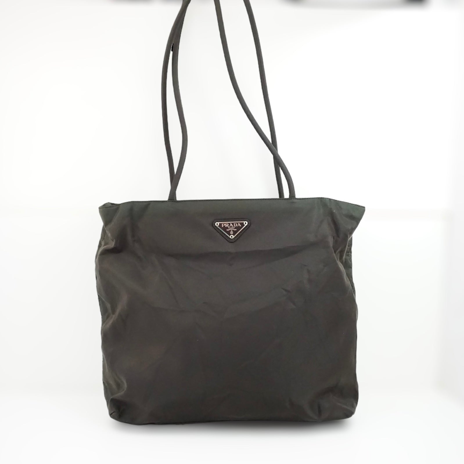 Prada Army Green Shoulder Bag