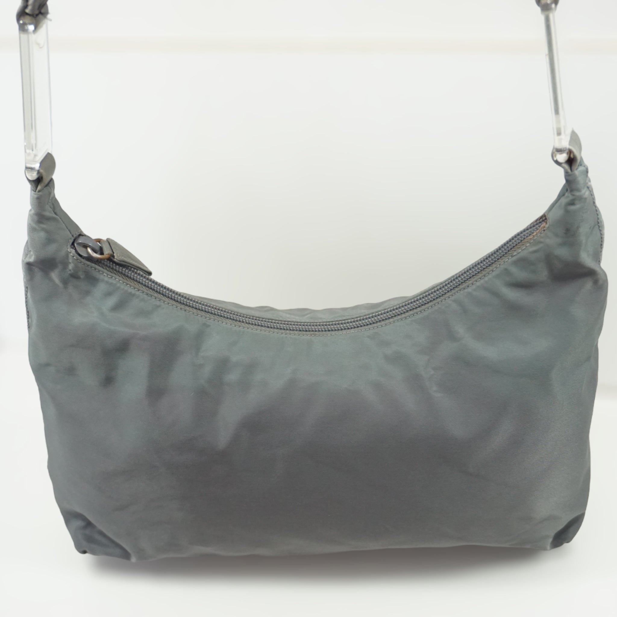 Prada Gray Shoulder Bag