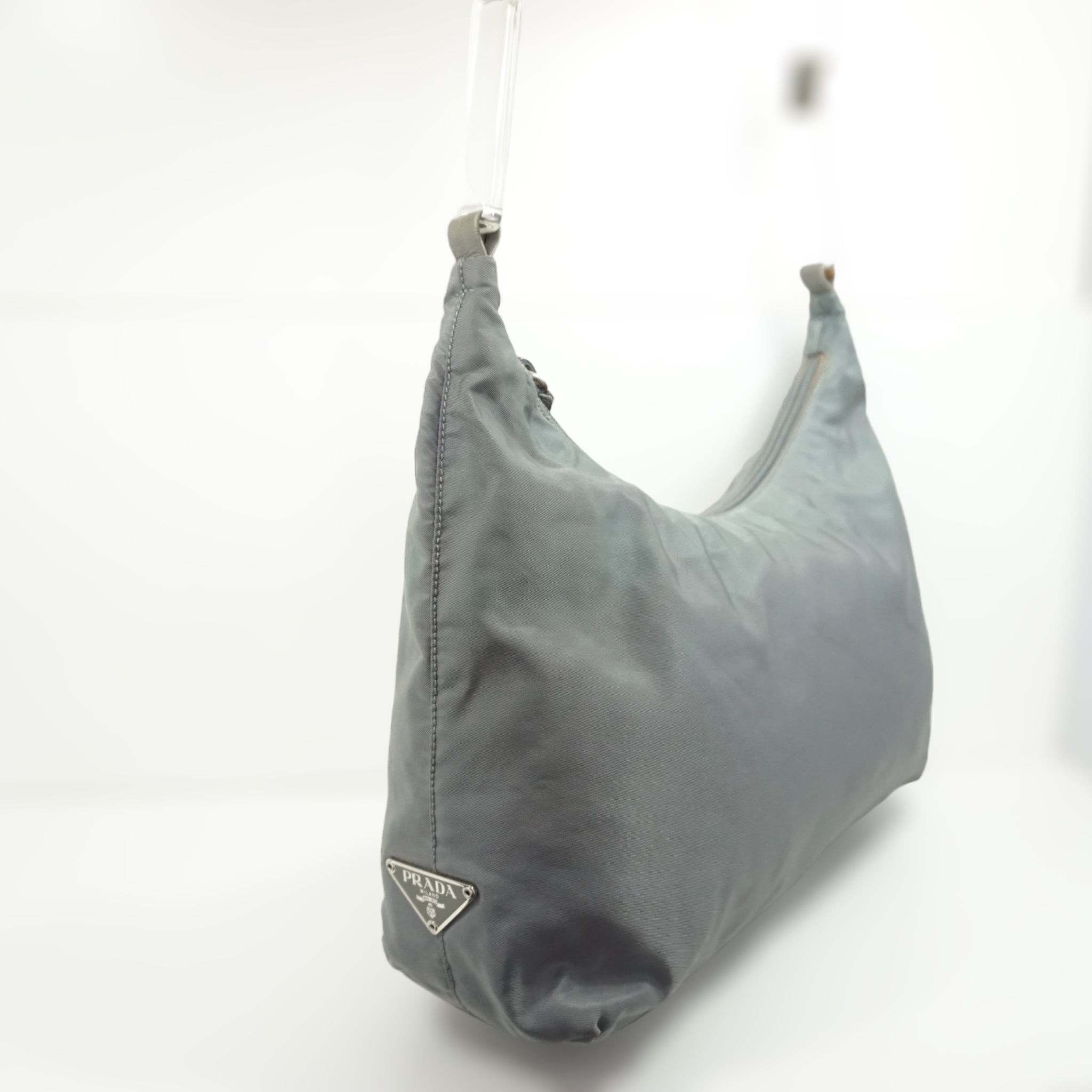 Prada Gray Shoulder Bag