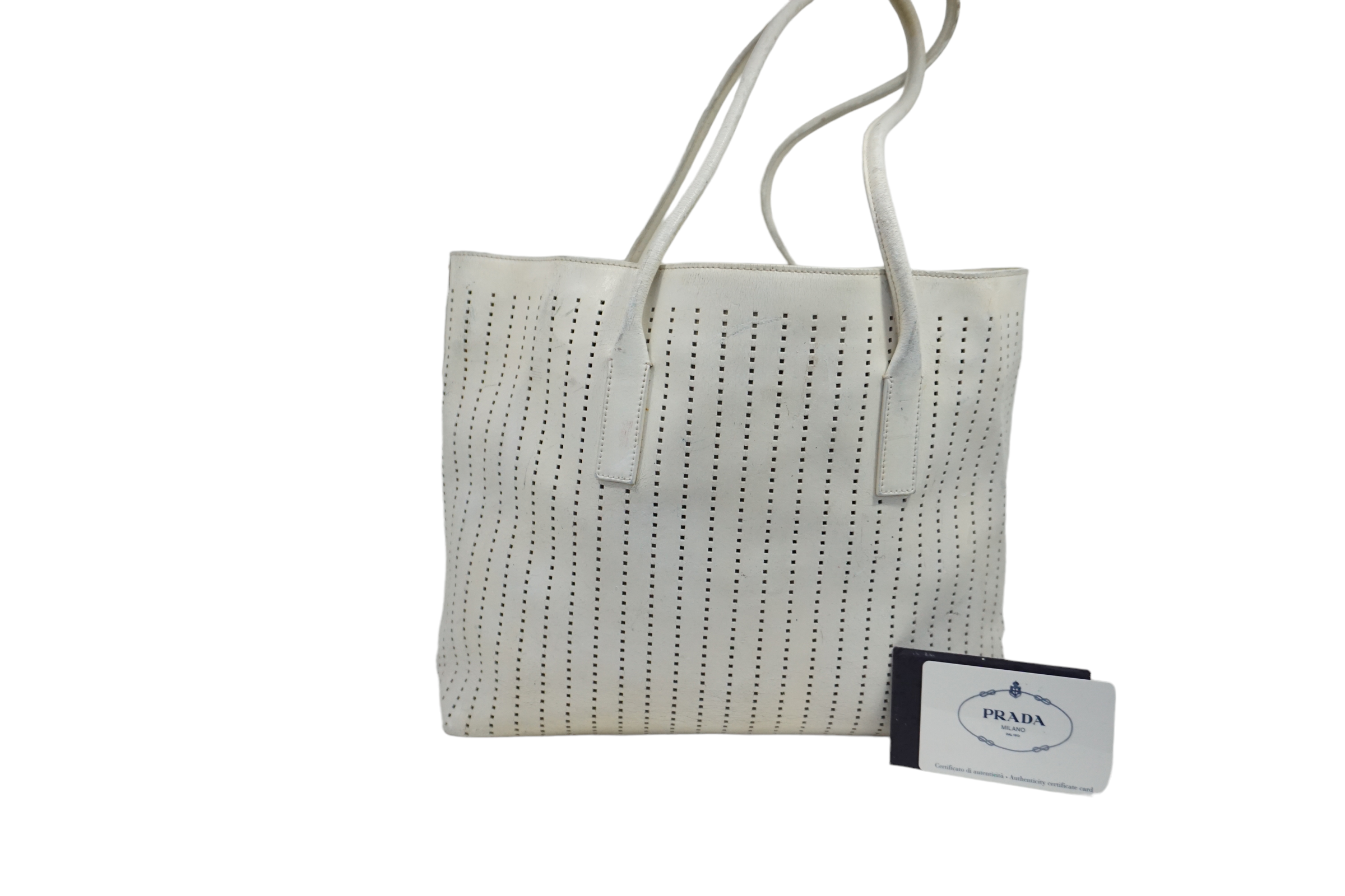 Prada White Tote